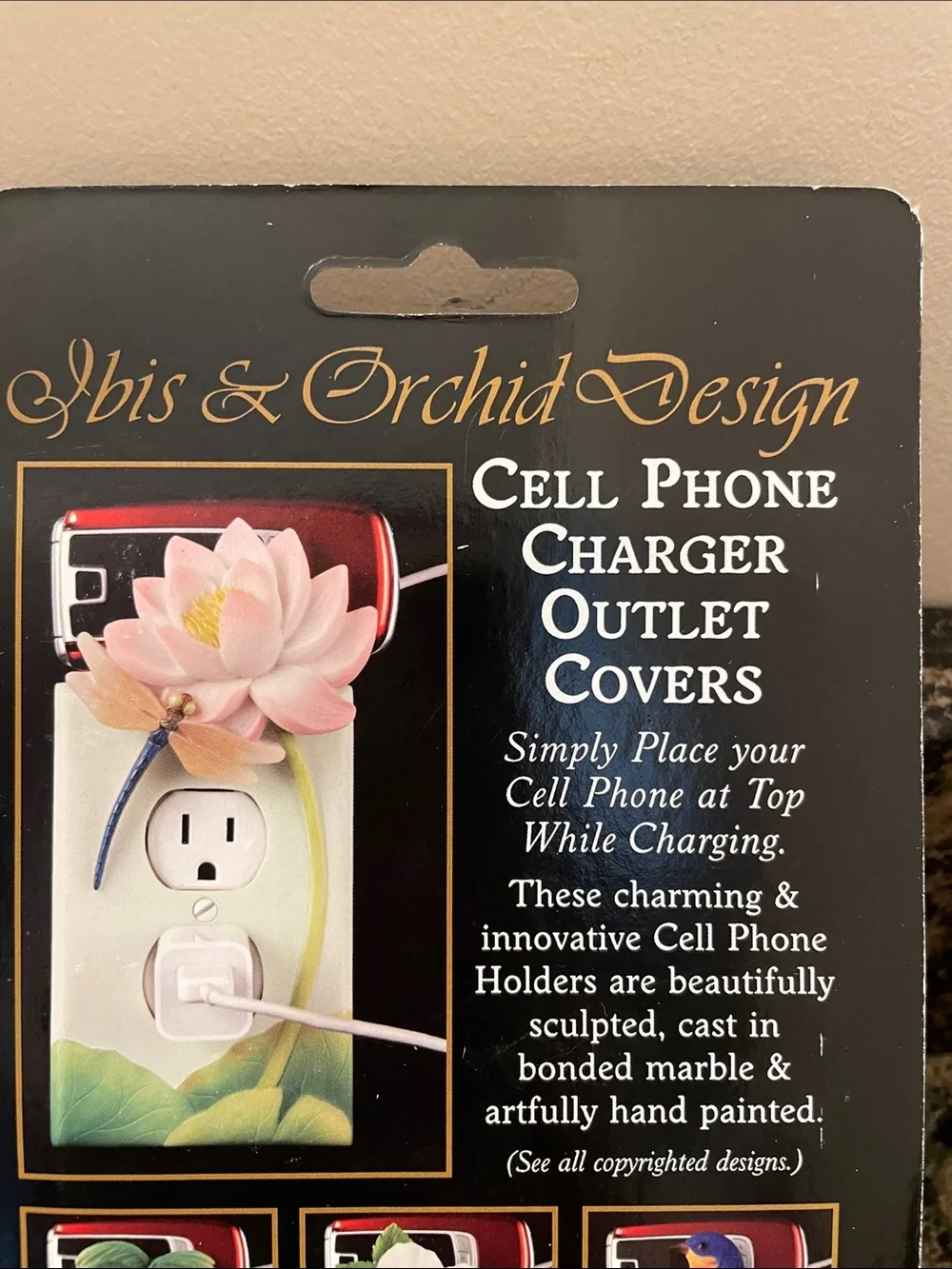 Pink Lotus Outlet Cover with Dragonfly Accent